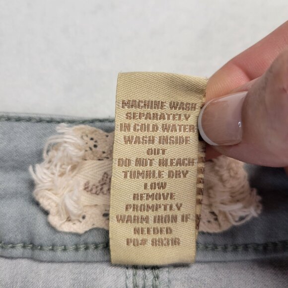 Altar’d State Blue Denim Button Skirt Size Small Cute Summer Mini Belt Loops‎ - Picture 5 of 6